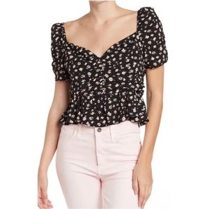Astr PUFF SLEEVE DITSY FLORAL PRINT TOP ❤️IN STORES❤️